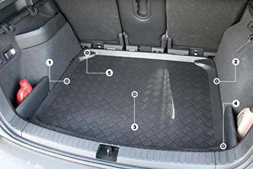 Accesorionline Protector Cubre Maletero para Opel Corsa D 2007-2014 posicion de Maletero Alta Bandeja cubremaletero cubeta Alfombrilla