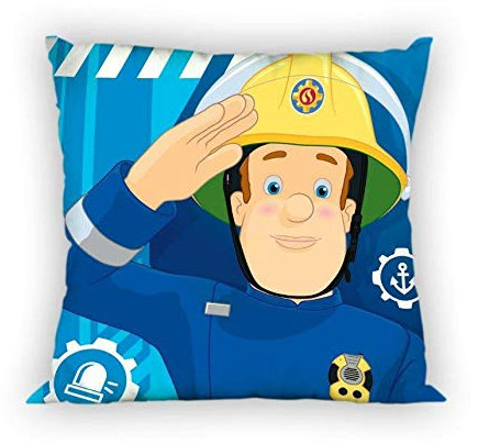 Faro Tekstylia Feuerwehrmann Sam Fireman Sam Polarkissen Dekokissen Zierkissen 005 mit Füllung 40x40 cm