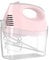 WHOJA Compact Hand Mixer Electric Household Electric Egg Beaters 5 Speed Stand Mixer with 2 Extra Wide Stainless Steel Smooth Kitchen Homemade Cake Muffins Beater Storage Cream Milk Frother