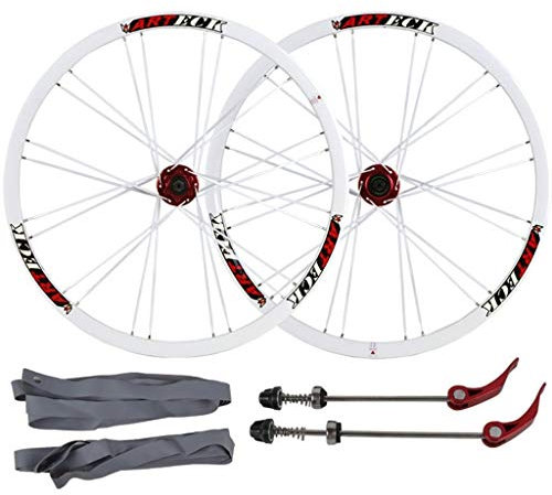 LSRRYD Radsport Laufradsatz Mountainbike Laufradsatz 26 Zoll, MTB-Laufräder Scheibenbremse Schnelle Veröffentlichung Abgedichtete Lager Kompatibel 7 8 9 10 Geschwindigkeit 24h