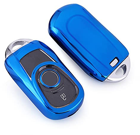 LFOTPP Insignia B Astra K Corsa E Schlüssel Hülle, TPU Silikon Autoschlüssel, Schlüsselhülle Schutzhülle Zubehör (Blau)