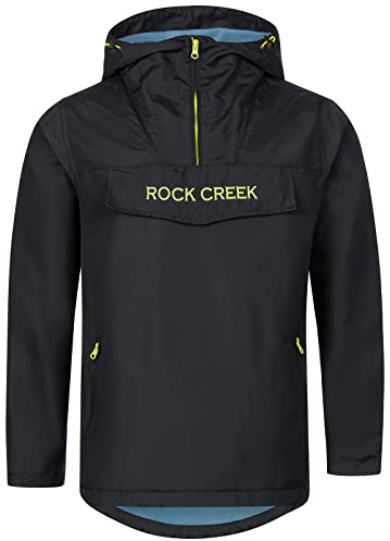 Rock Creek Herren Softshell Jacke Outdoor Jacke Windbreaker Übergangsjacke Anorak Kapuze Regenjacke Winterjacke Herrenjacke Jacket H-295 Dunkelblau 3XL