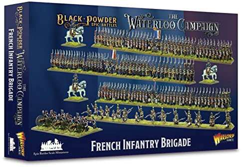 French Infantry Brigade - Epic Scale Plastic Miniatures for Black Powder Highly Detailed Napoleonic Era Miniatures for Table-top Wargaming By Warlord Games