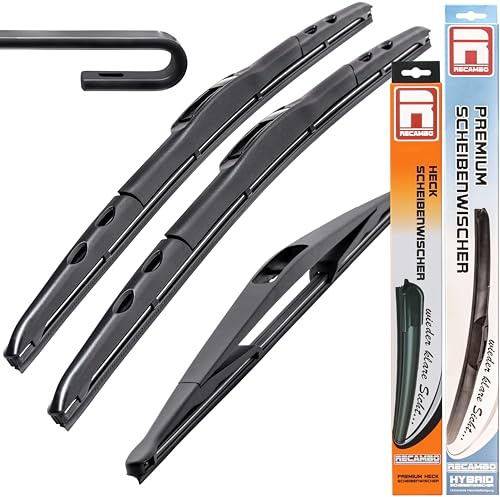 Limpiaparabrisas híbrido Flex Aero compatible para Renault Scenic Tipo Sí BJ 1996 2003 400 mm, 400 mm, 600 mm, juego de escobillas de limpiaparabrisas Recambo