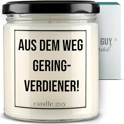 candle guy Duftkerze im Glas [Brennzeit 70h] - Duft-Kerze handgemacht mit Spruch | Freches Geschenk für Frauen, Freundin, Geburtstag | 100% Sojawachs, schöne natürliche Düfte mit ätherischem Öl