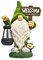 apofly Gnomi da Giardino con Resina a Luce Solare Statue gnoma Divertente Outdoor Cortile Decorazioni Lanterna,Nani da Giardino Esterno,Gnomo da Giardino,Statue da Giardino Esterno