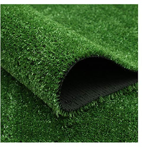 Gazon Artificiel extérieur 10MM Herbe Haute décorative Vert foncé Fausse pelouse pour Paysage verdissement/décoration Murale (2x1m)