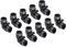 M METERXITY 10 Paquet Coude Pousser pour Connecter Tube Raccord - Pneumatique Air Pousser Rapide Connect, Appliquer à Tuyau Connexion (8mm OD, Noir)