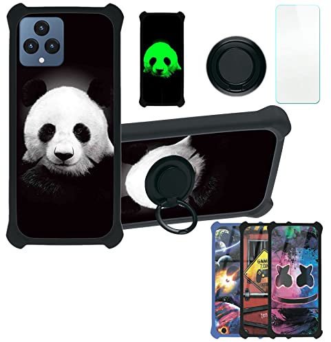 Aroepurt Hülle Für Telekom T-Mobile T Phone hülle Kompatibel mit Telekom T-Mobile T Phone Hülle Case Handyhülle Schutzhülle Cover [Mit 9H Härte HD Schutzfolie] PC + Silikon Ständer YGH-HBX