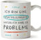 Mugffins Tassen/Becher mit Spruch für MATHEMATIKLEHRERIN - Auf Deutsch - Natürlich Probleme - 11 oz / 330 ml - originelles und lustiges Geschenk Mitarbeiter