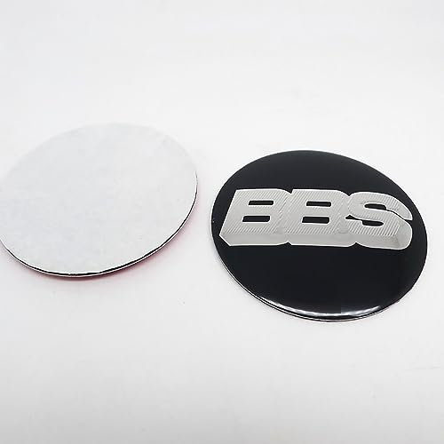 SUDORF 4 Stück Nabendeckel Aufkleber für BBS Logo 56 mm Auto Zubehör Radnabenkappen,D