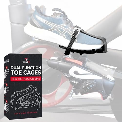 Doppelfunktions-Zehenkäfige – Konvertieren Sie Peloton-Pedale in Zweiseitige Zehenkäfige oder Delta-Stollen – Pedalkonverter – Kompatibel Mit Peloton Bike & Bike+