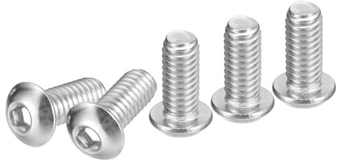 DTGN Tornillos de Cabeza Redonda con Hexágono Interior de 5/16-18x3/4 Paquete de 25 Bueno para Máquinas Acero Inoxidable 304 18/8 Rosca Completa Unc Fijaciones