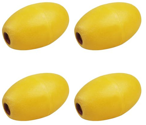 SHADDOCK 4 boyas flotantes de EVA amarillas, accesorio para barco, kayak, canoa, ancla, pesca, flotador, boya flotante para cuerda de remolque, línea de lanzamiento, muelle accesorios marinos (TF-17)