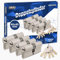 GERCAR Pro Profilzylinder 40/45 Massiver Schließzylinder gleichschließend 4er Set Doppelzylinder Zylinderschloss - Messing matt - inkl. 10 Schlüssel - Wendeschlüssel - Länge: 85 mm, A:40 B:45-4x