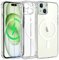FLLAO Cover Magnetica per iPhone 15 e 2 Pellicole in Vetro Temperato, Cover iPhone 15 Compatibile con Magsafe, Custodia Traslucida Opaca Posteriore Sottile Antiurto Protettiva Case, Trasparente