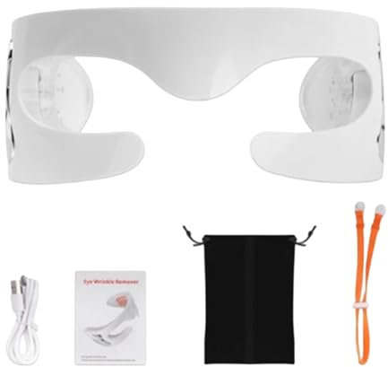 Augenmassagebrille, Massagegerät für die Augenpflege | Wiederaufladbares Augenschutzgerät mit Rotlicht,Linderung von Augenermüdung, Surround-Augenmassagegeräte für zu Hause oder auf Reisen, Damen u