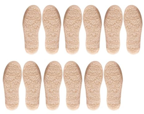 FOMIYES 18 Paare warme Einlegesohlen für Kinder flauschige Einlegesohlen atmungsaktive Atmungsaktive Schuheinlagen für Kinder Winter für Schuhzubehör