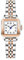 VXFAIZY Quadratische Zarte Damenuhr Mit Arabischen Ziffern Leicht Zu Lesen KostÜM-Uhr FÜR Damen (Silver-Rosegold Black)