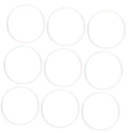 OKUMEYR 10stücke Silikon Dicht Rings Weiß Auslaufsicher Für Entsafter Küche Geräte Wasserfest Ölbeständig