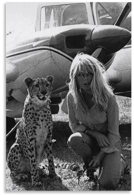 KUYADSHEC Star Art Brigitte Bardot-Poster und Drucke auf Leinwand, Wandkunst, Poster, 30 x 45 cm, ungerahmt
