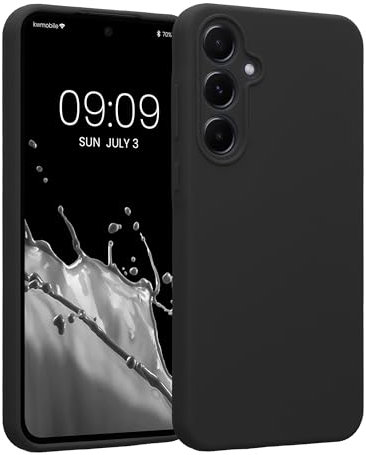 kwmobile Hülle kompatibel mit Samsung Galaxy A55 5G - Hülle Silikon gummiert - Handyhülle - Handy Case in Dunkelgrau