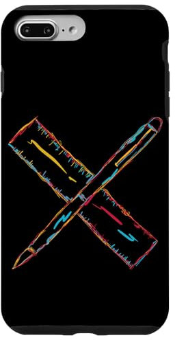 Hülle für iPhone 7 Plus/8 Plus Architekt Stift und Lineal Architekturzeichnung