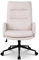 Flysky Office Chair for Home, Teddy Fleece Desk Chair, Computer Chair with Adjustable Height, Comfy Chair for Home Study and Bedroom, Beige