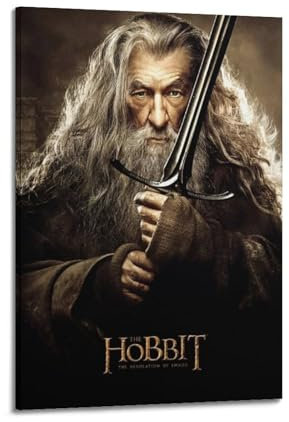 PPZXYEBM Gandalf Poster, dekoratives Gemälde, Leinwand, Wandposter und Kunstdruck, moderne Familienschlafzimmer-Dekoration, Poster, 50 x 75 cm