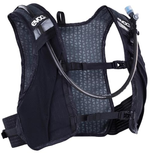EVOC Hydro PRO Ultra 1,5 + Hydration Bladder 1,5 Trinkrucksack, Black | Trinkrucksack, Rucksack mit 1, 5 l Trinkblase für den Renn-Einsatz, körpernahe Westen-Passform
