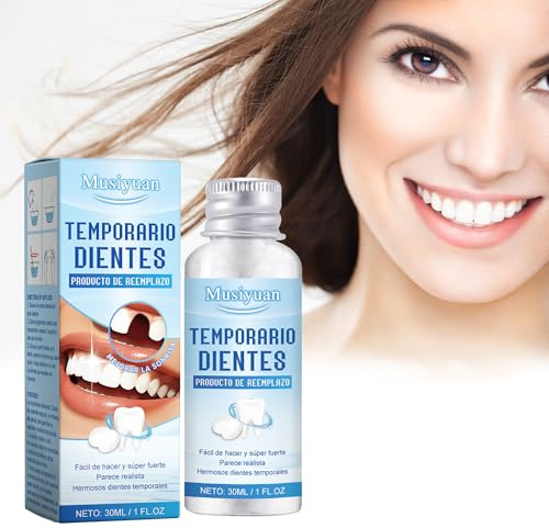 Kits de reparación dental temporal, perlas de reparación dental para la fijación temporal de empastes de dientes faltantes y rotos, dientes postizos moldeables