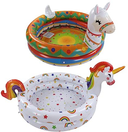 SIXRUN Piscina Gonfiabile per Bambini a Forma di Animale, Comodo Design Pieghevole a Tenuta Stagna per la Casa All'aperto