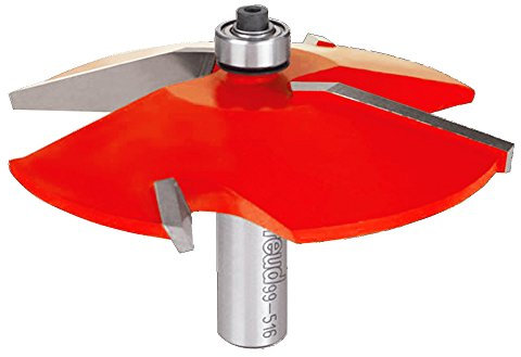 Freud 99-516: 3-1/2 (dia.) Raised Panel Bit with 1/2 shank, 1/2 carbide height, One Size, Perma-shield Coating Red
