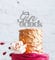 Gin O'Clock Cake Topper - Glittery Silver Hen Party Cake Topper
