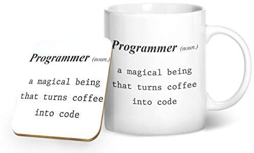 BWW Print - Programmer - Turning Coffee Into Code - Mug & Coaster Gift Set