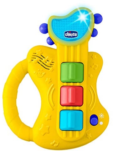 Chicco 52513, Gioco Chitarra Musicale per Bambini con Luci e Suoni, 3-24 Mesi