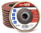 Woltersberger® Fächerscheiben | Ø 115mm | Korn 100 | 10 Stück | Braun für Metall & Holz Fächerschleifscheibe Schleifmop Lamellenscheiben Schleifscheiben