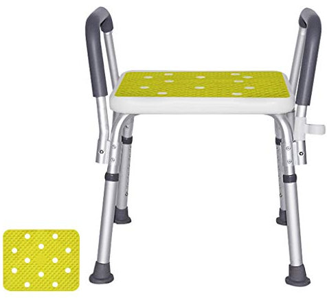 Duschhocker Badewanne Dusche Lift Chair mit Polsterung Sicherheitsgriff Badezimmer Sitz Saugnapf Füße rutschfest Ältere & Behinderte Mobilitätshilfe