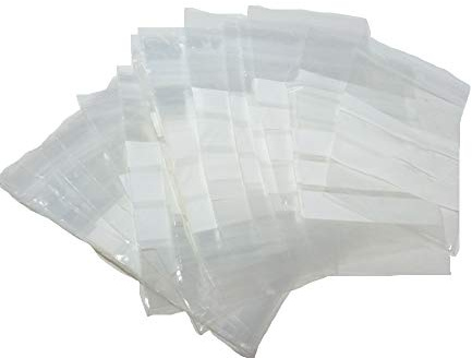 102 x 140 Blue Label Write On Grip Seal Poly Bags 40 Grammage, 1000 Pack