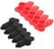 RECOIL Paquete de 10 cubiertas de terminales de silicona para pernos de batería de alternador y bloques de conexiones de alimentación, se adapta a cables de 10-2 AWG, 5 pares rojos y 5 negros