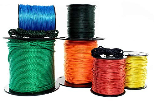 Golberg Corde en nylon tressé solide Bleu marine 0,3 cm x 76,2 m