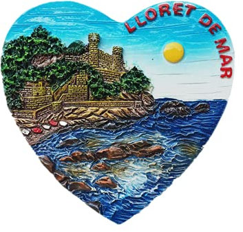 3D Lloret de Mar Spain Fridge Magnet Souvenir Gift Magnetic Sticker Collection