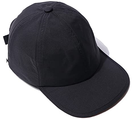 CLAPE Wasserdicht Kappe Herren Schnell-trocknend Basecap Lightweight Baseball Cap Flat Brim Snapback Cap Outdoor Sport Cap Unstructured Hats Black GD49