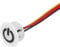 sourcing map DC 12V Touch Dimmer Switch 16mm Diameter Snap-in Mount White for LED Lights Strip Lights
