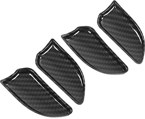 Innentürgriff-Schüssel-Abdeckungsdekor, 4 Stück Carbon-Faser-Stil Türgriff-Schüssel-Rahmenverkleidung Ersatz-Innenausstattung für 3er E46 1998-2004