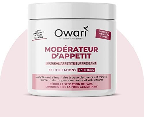 POUDRE COUPE FAIM - Complement Alimentaire Naturel Perte de Poids - Modérateur d'Appetit Avec Konjac - Amincissant Fort - 80 Utilisations - 100% Naturel et Produit en France