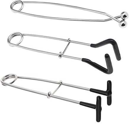 OTOTEC 3 Stück Fischmaulspreizer Edelstahl Fischmaul Haken Entferner Kiefer Retraktor Feder Fisch Mund Öffner Angelzubehör