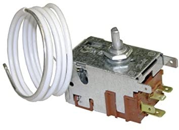 easyPART Kompatibel/Ersatz für Electrolux 242502127/2 Thermostat Kühlthermostat Kühl-/Gefrierkombination AEG 2425021272 Danfoss 077B5223 1000mm Kapillarrohr 4x4,8mm AMP passend Zanker Zoppas Privileg