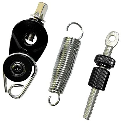 F Fityle Kit de pédale de Pied de Grosse Caisse pour Tambour, Accessoire de pièces de Tambour à Ressort en métal avec Ensemble de Ressort et tendeur, Noir