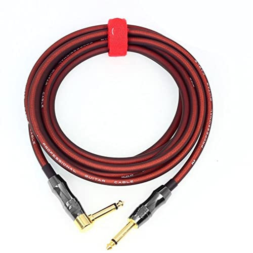KESHUO Gitarrenkabel E-Gitarre-Kabel-Kabel-Bass-Klavier-Tastatur-Trommel-Geräuschreduktionsschildlinie (Color : A, Size : 20m)
